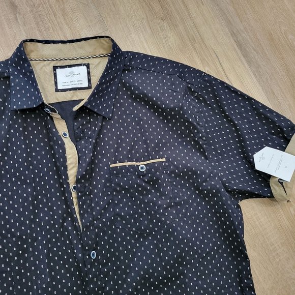 NWT Craft & Flow trendy button down, size XL - Picture 3 of 4